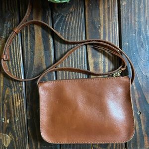 Madewell Small Crossbody English Saddle Leather
